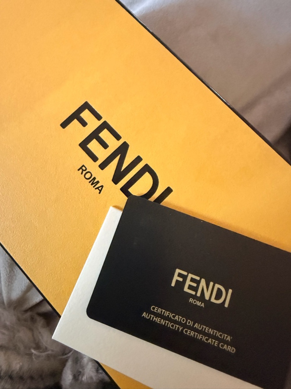 Fendi Glossy Black Rectangular Sunglasses Temple Detail - Picture 6 of 7